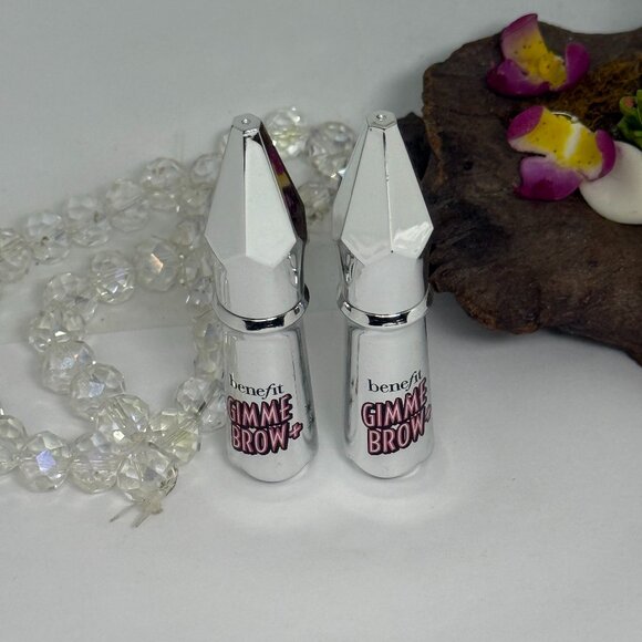 2x Benefit Gimme Brow+ Tinted Volumizing Fiber Gel - 2 Warm Golden Blonde - New - Picture 3 of 5